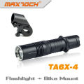 Maxtoch TA6X-4 Durable Cree XML T6 vélo léger tactique LED torche Rechargeable